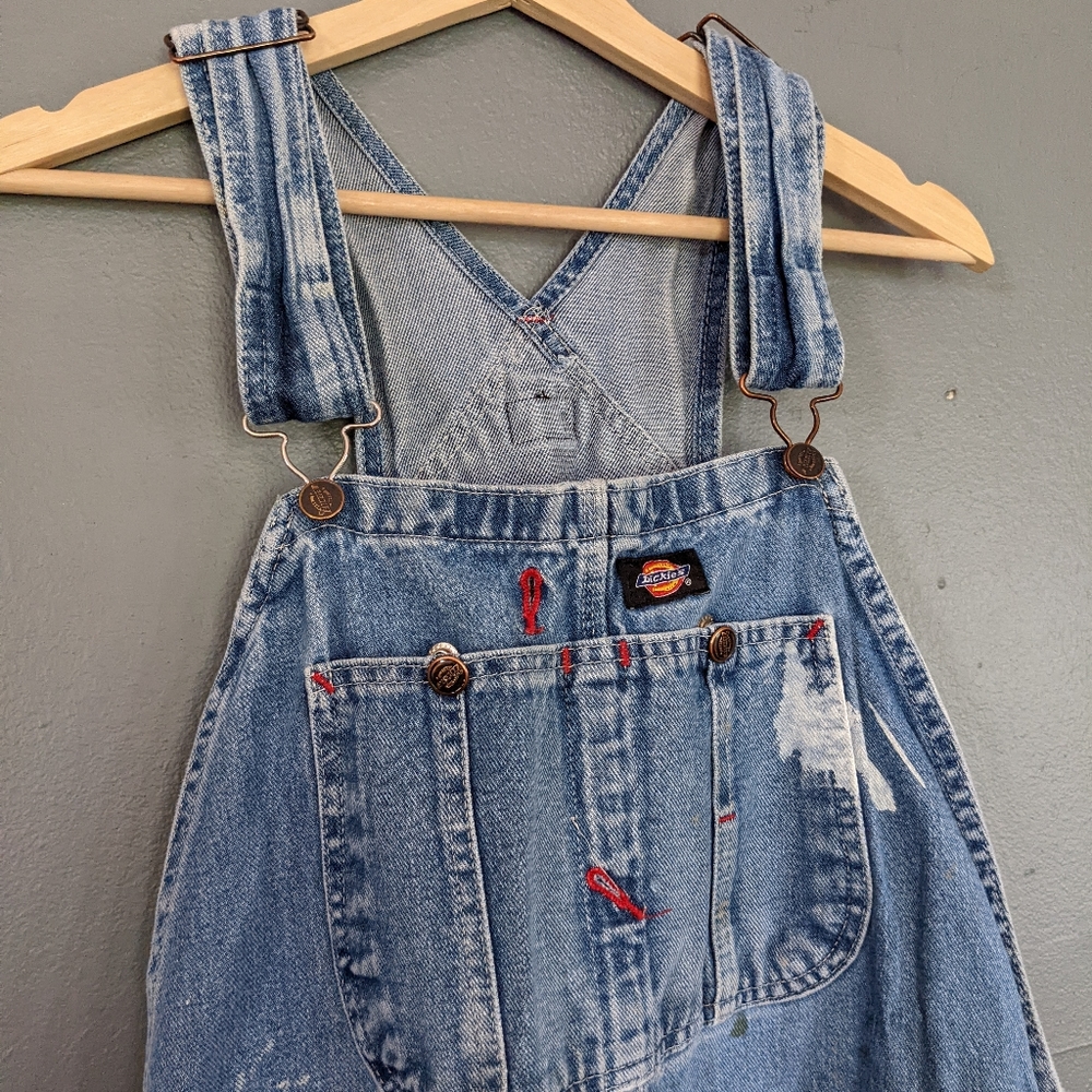 Vintage Dickie's Overalls with Paint Splatter